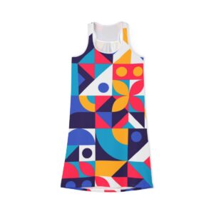 Flat Mosaic Background - Women's Racerback Dress (AOP) - Image 2