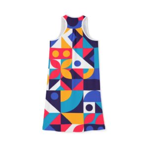 Flat Mosaic Background - Women's Racerback Dress (AOP) - Image 3
