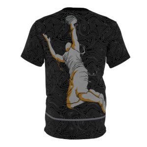 I'm Nothing Without You (Basketball) - Unisex, Black Color Cut & Sew Tee (AOP) - Image 3