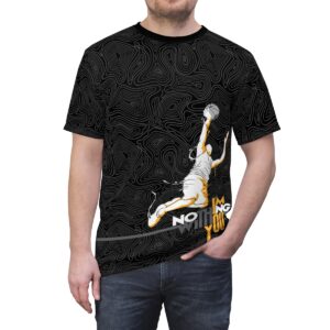 I'm Nothing Without You (Basketball) - Unisex, Black Color Cut & Sew Tee (AOP)