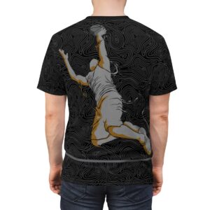 I'm Nothing Without You (Basketball) - Unisex, Black Color Cut & Sew Tee (AOP) - Image 6