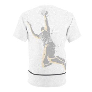 I'm Nothing Without You (Basketball) - Unisex, White Color Cut & Sew Tee (AOP) - Image 3