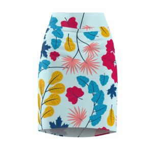 Spring Flower Pattern - Women's Pencil Skirt (AOP) - Image 2