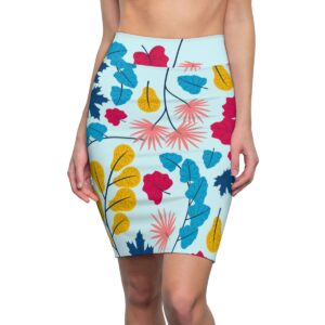 Spring Flower Pattern - Women's Pencil Skirt (AOP) - Image 1