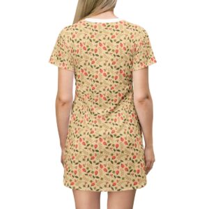 Flower Pattern Boski - T-Shirt Dress (AOP) - Image 3