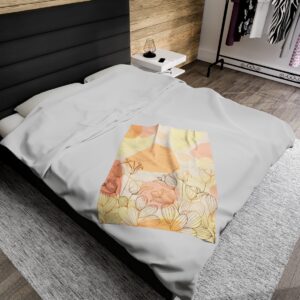 Spring Flowers - Velveteen Plush Blanket - Image 12