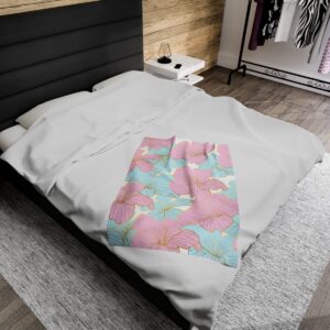 Spring Essential Flowers - Velveteen Plush Blanket - Image 12