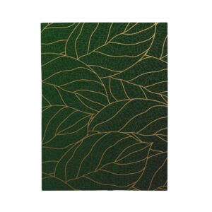 Dark Leaves - Velveteen Plush Blanket - Image 9