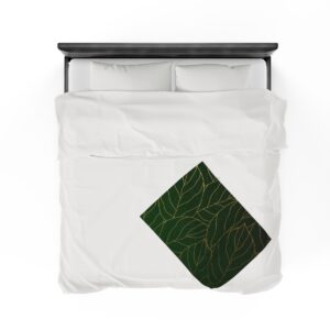 Dark Leaves - Velveteen Plush Blanket - Image 16