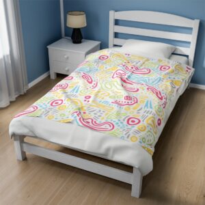 Spring Essentials Pattern - Velveteen Plush Blanket - Image 19