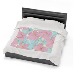 Spring Essential Flowers - Velveteen Plush Blanket - Image 22
