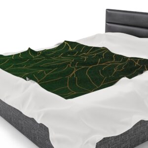 Dark Leaves - Velveteen Plush Blanket - Image 23