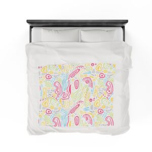 Spring Essentials Pattern - Velveteen Plush Blanket - Image 24