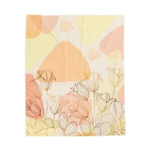 Spring Flowers - Velveteen Plush Blanket - Image 17