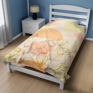 Spring Flowers - Velveteen Plush Blanket - Image 4
