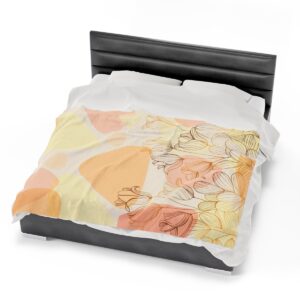 Spring Flowers - Velveteen Plush Blanket - Image 6