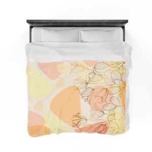 Spring Flowers - Velveteen Plush Blanket - Image 8