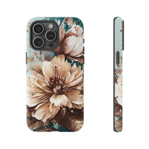 Digital Painted Flower - Tough Phone Cases - Image 2
