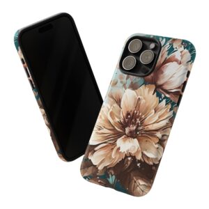 Digital Painted Flower - Tough Phone Cases - Image 3