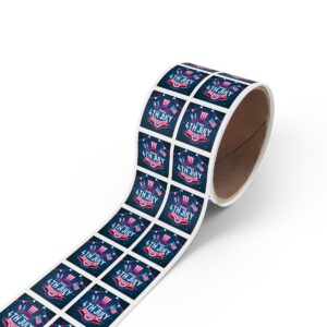 Celebrate in Style with Our 4th of July Square Sticker Rolls! - Image 9