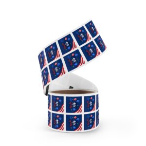 Celebrate the Independence Day of America with 4th of July Square Sticker Rolls! - Image 10