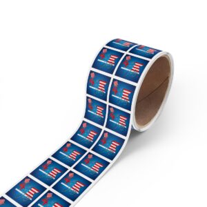 Celebrate Independence Day with Custom 4th of July Square Sticker Label Rolls - Image 16