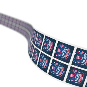 Celebrate in Style with Our 4th of July Square Sticker Rolls! - Image 19