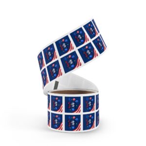Celebrate the Independence Day of America with 4th of July Square Sticker Rolls! - Image 17