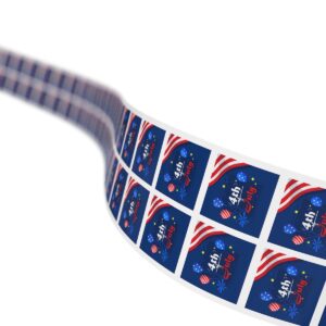 Celebrate the Independence Day of America with 4th of July Square Sticker Rolls! - Image 19