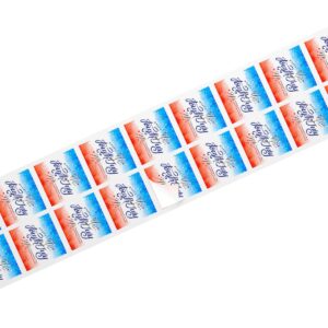 4th of July Calligraphy Square Stickers Label Rolls for Celebration - Image 27