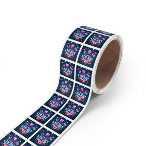 Celebrate in Style with Our 4th of July Square Sticker Rolls! - Image 23