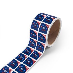 Celebrate the Independence Day of America with 4th of July Square Sticker Rolls! - Image 23