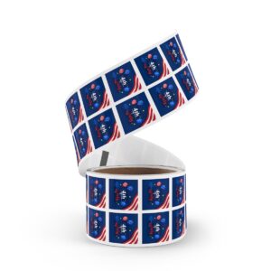 Celebrate the Independence Day of America with 4th of July Square Sticker Rolls! - Image 24