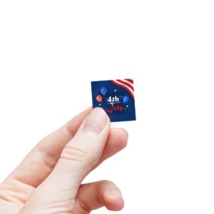 Celebrate the Independence Day of America with 4th of July Square Sticker Rolls! - Image 28