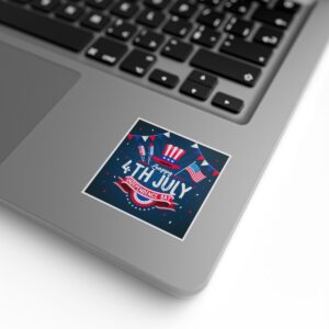 Celebrate in Style with Our 4th of July Square Sticker Rolls! - Image 32