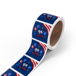 Celebrate the Independence Day of America with 4th of July Square Sticker Rolls! - Image 30
