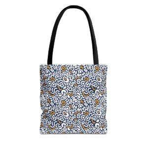 Two Color Pattern Art Tote Bag (AOP) - Image 5