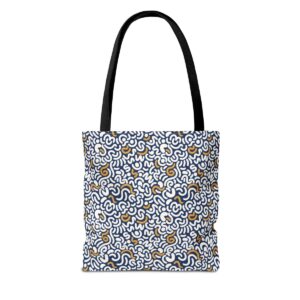 Two Color Pattern Art Tote Bag (AOP) - Image 6