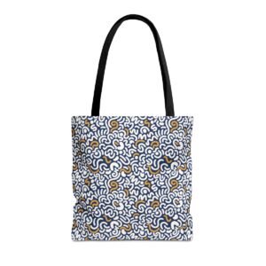 Two Color Pattern Art Tote Bag (AOP) - Image 9