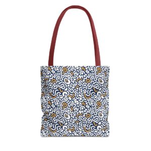 Two Color Pattern Art Tote Bag (AOP) - Image 13