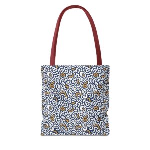 Two Color Pattern Art Tote Bag (AOP) - Image 14