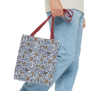 Two Color Pattern Art Tote Bag (AOP) - Image 15
