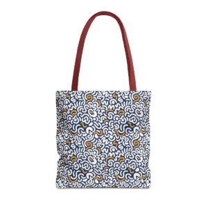 Two Color Pattern Art Tote Bag (AOP) - Image 17