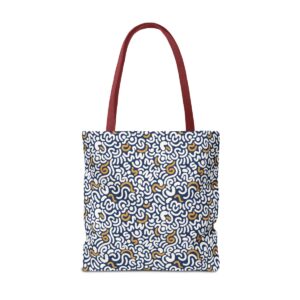 Two Color Pattern Art Tote Bag (AOP) - Image 22
