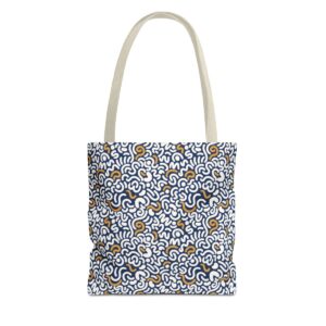 Two Color Pattern Art Tote Bag (AOP) - Image 37