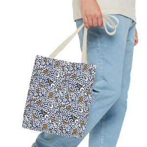 Two Color Pattern Art Tote Bag (AOP) - Image 39