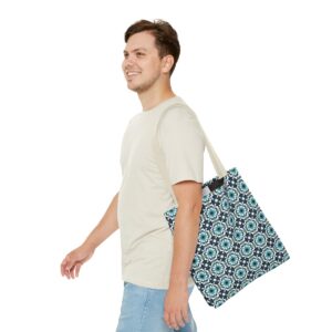 Arabic Light Mosaic Art Pattern Tote Bag (AOP) - Image 43