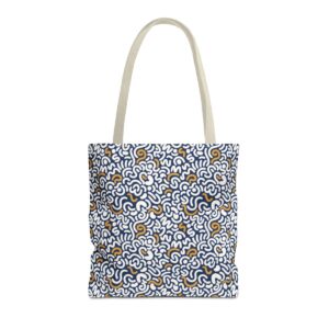 Two Color Pattern Art Tote Bag (AOP) - Image 41
