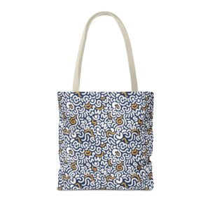 Two Color Pattern Art Tote Bag (AOP) - Image 42