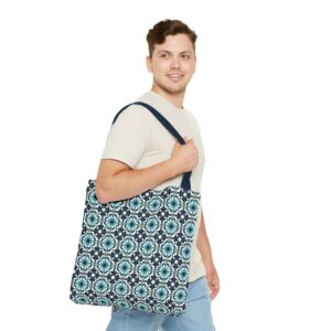 Arabic Light Mosaic Art Pattern Tote Bag (AOP) - Image 59